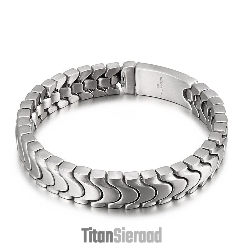 Mode Titanium Herenarmband Zandoppervlak Armband Mode Titanium Herenarmband Zandoppervlak Armband