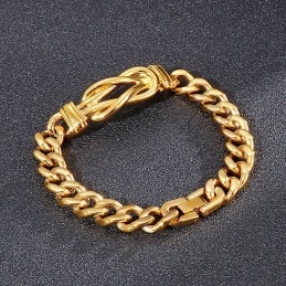Geknoopte Titanium Herenarmband