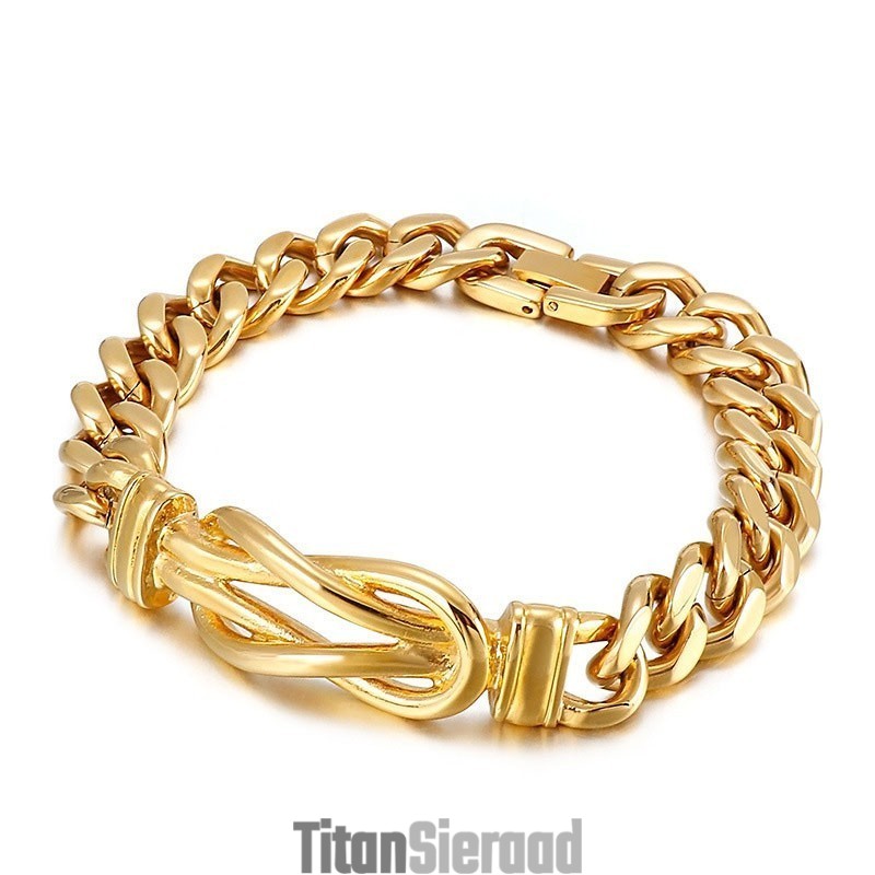 Geknoopte Titanium Herenarmband