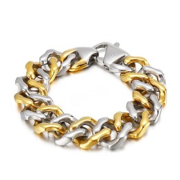 Heren Inter-Gold Armbanden Vierkantige Slijparmband Sieraden