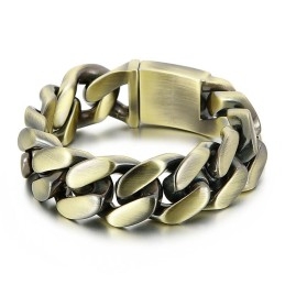 Mode Verblindende Armband Bronzen Titanium Armband