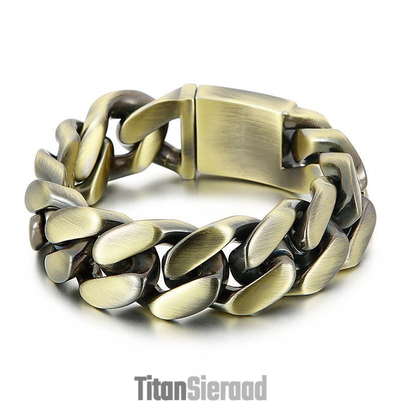 Mode Verblindende Armband Bronzen Titanium Armband Mode Verblindende Armband Bronzen Titanium Armband