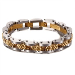 Titanium Fietsketting Herenarmband Met Band