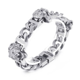 Leeuwenkop Armband Armband Armband Hiphop Streetdance Mannen Titanium Sieraden