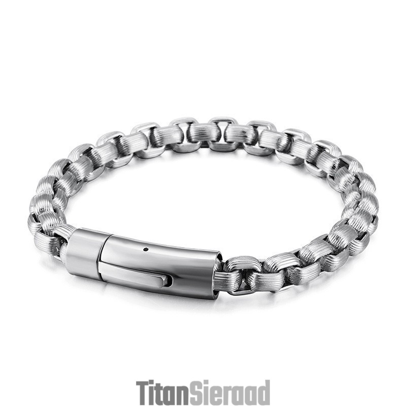 Nieuwe Mode Retro Stijl Biker Heren Titanium Armband Ketting Biker Ketting Hand Sieraden Nieuwe Mode Retro Stijl Biker Heren Titanium Armband Ketting Biker Ketting Hand Sieraden