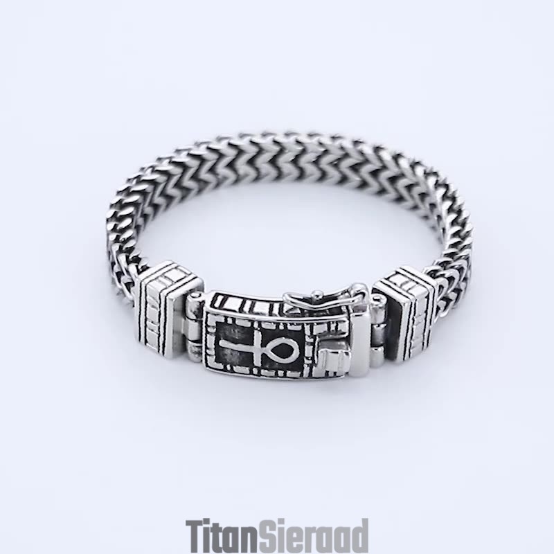Hiphop Sieraden Dubbele Ketting Armband Heren Chique Titanium Accessoires Hiphop Sieraden Dubbele Ketting Armband Heren Chique Titanium Accessoires
