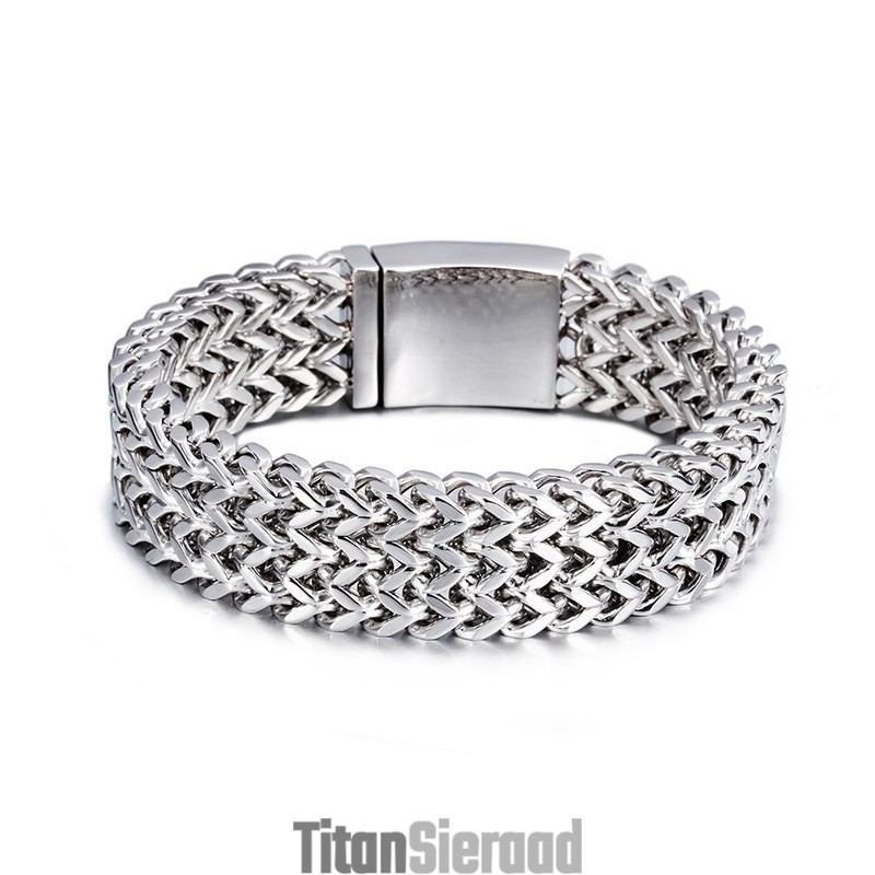 Mode Drie Rijen Titanium Armband Voor Mannen Mode Drie Rijen Titanium Armband Voor Mannen