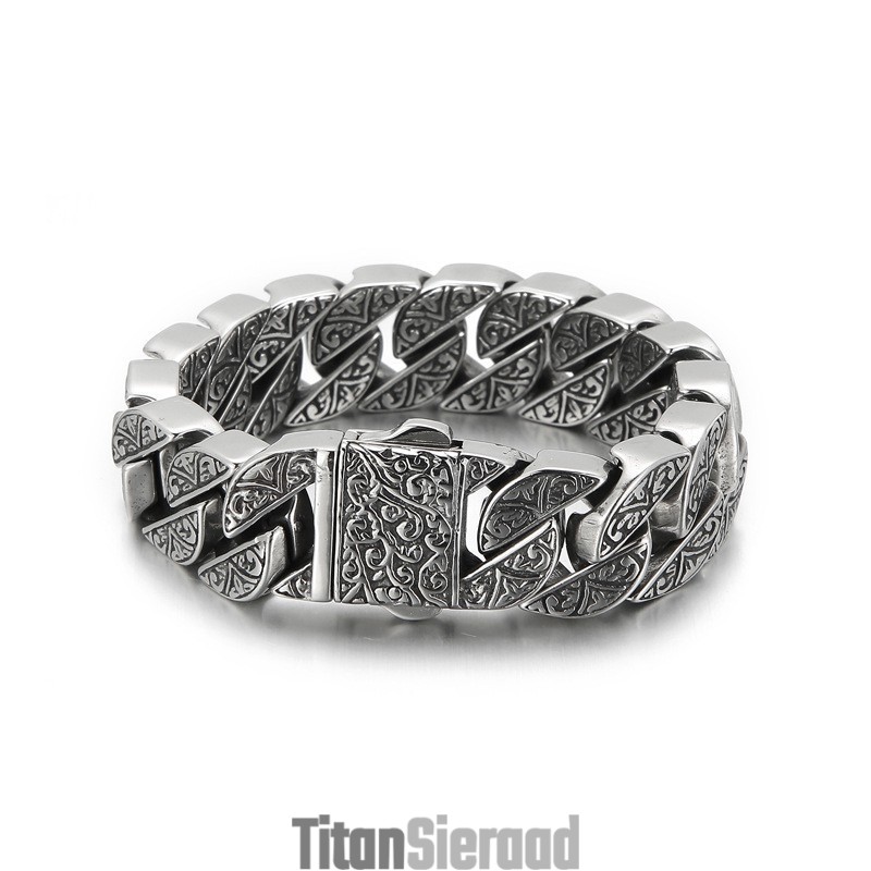 Patroongieten Titanium Armband Voor Heren Patroongieten Titanium Armband Voor Heren