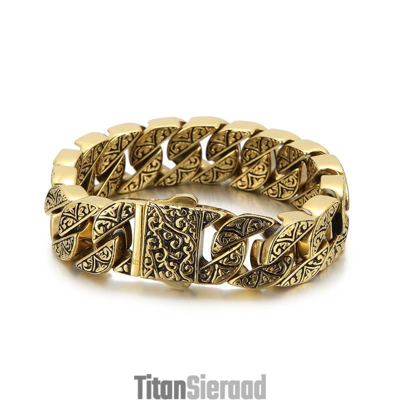 Patroongieten Titanium Armband Voor Heren
