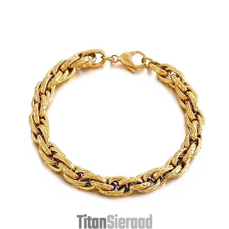 Hiphop-Stijl Slangenpatroon Titanium Armband Voor Heren Hiphop-Stijl Slangenpatroon Titanium Armband Voor Heren