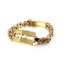 Titanium Emperor Chain Blade Bent Merk Tide Sieraden