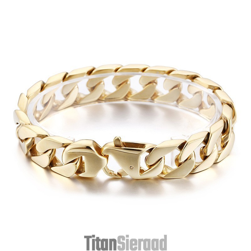 Chique Heren Titanium Casual Armband