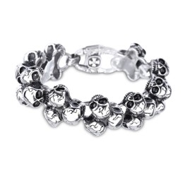 Titanium Schedel Heren Armband Sieraden