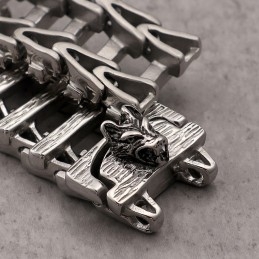 Chique Stijl Drakenkop Titanium Armband Voor Heren