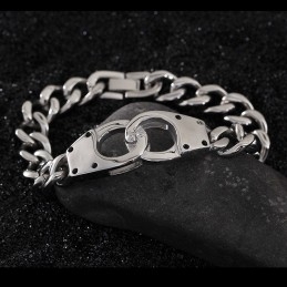 Mode Handboeien Geometrische Geweven Titanium Armband Voor Mannen