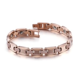 Dezelfde Alinea Met Diamanten Germanium Plating Wolfraam Koppel Armband