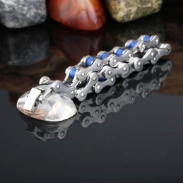 Mode Chique Stijl Titanium Tide Heren Dunne Sectie Fietsarmband