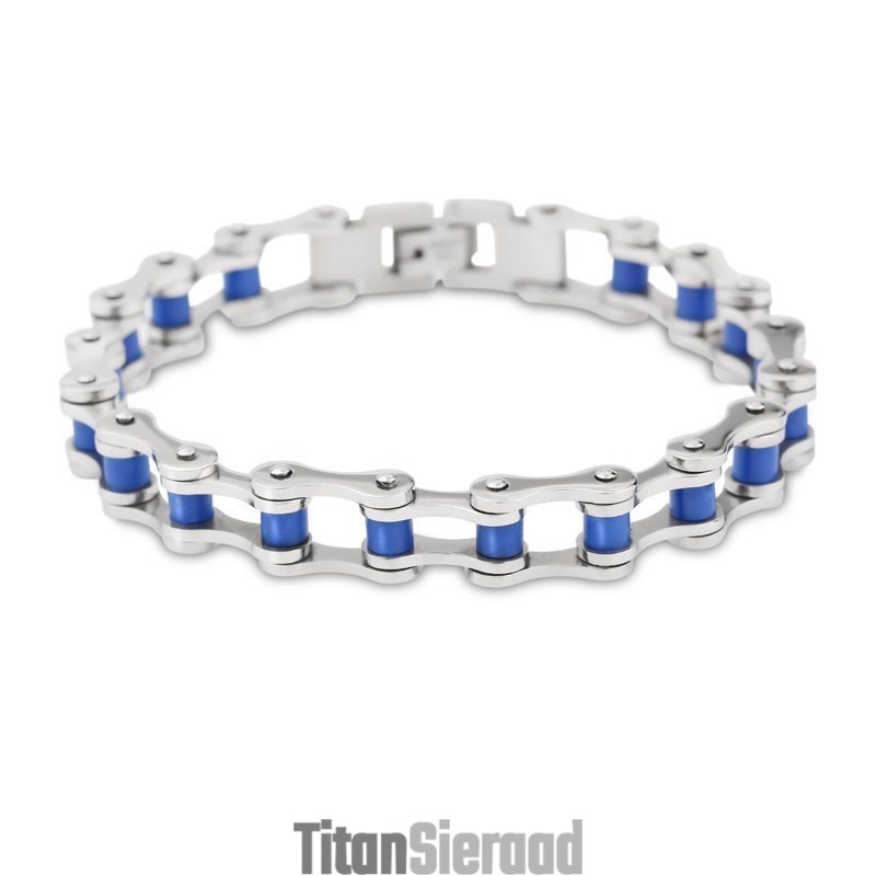 Mode Chique Stijl Titanium Tide Heren Dunne Sectie Fietsarmband