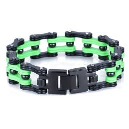 Rock Hip-Hop Stijl Gegalvaniseerde Titanium Heren Fietsarmband