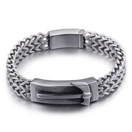 Shake The Same Axe Bent Titanium Herenarmband