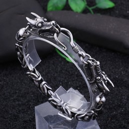 Coole Chique Titanium Armband Met Taphaak Voor Heren