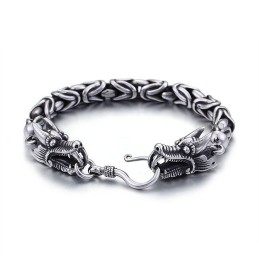 Coole Chique Titanium Armband Met Taphaak Voor Heren