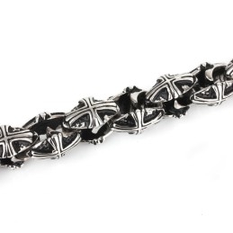 Kruis Titanium Armband Voor Heren