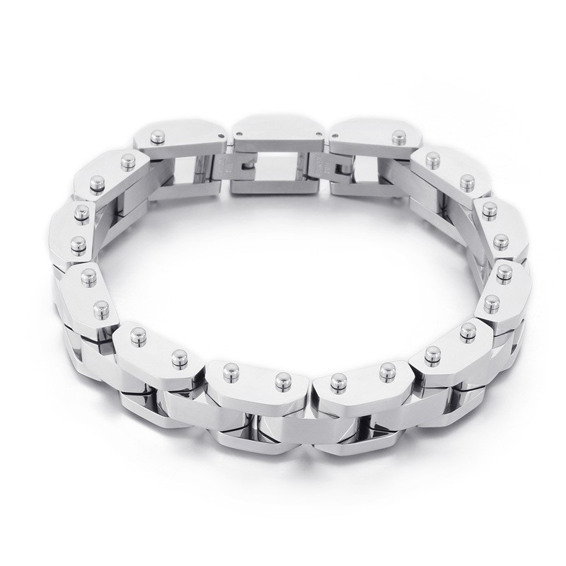 Modieuze, Coole, Gegalvaniseerde, Chique Titanium Armband Voor Heren
