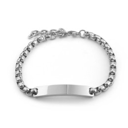Chique Stijl Gebogen Vierkante Titanium Armband Voor Koppels