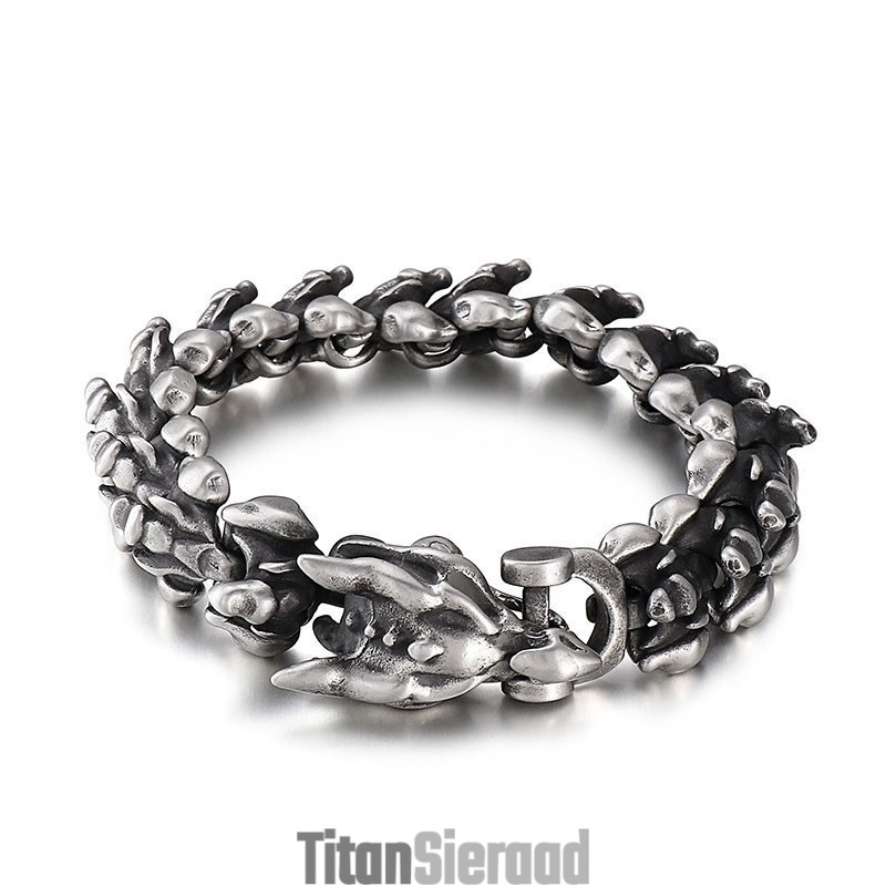 Overdreven Coole Keel Titanium Armband Voor Mannen