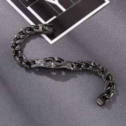 Coole Street Chic Hand Puller Lace Titanium Heren Klik Armband