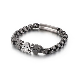 Mode Street Style Hip-Hop Schedel Heren Titanium Armband