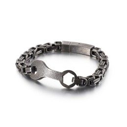 Fashion Wrench Emperor Chain Heren Titanium Armband