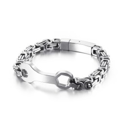 Fashion Wrench Emperor Chain Heren Titanium Armband