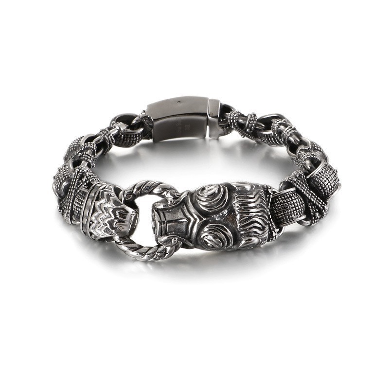 Modieuze, Stoere Titanium Herenarmband Modieuze, Stoere Titanium Herenarmband