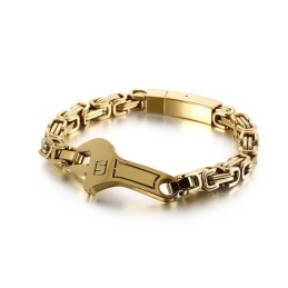 Cool Wrench Back Type Gebogen Plaat Heren Titanium Armband
