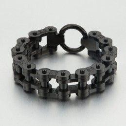 Mode Rock Hip-Hop Stijl Piratenpatroon Titanium Fietsarmband Voor Heren