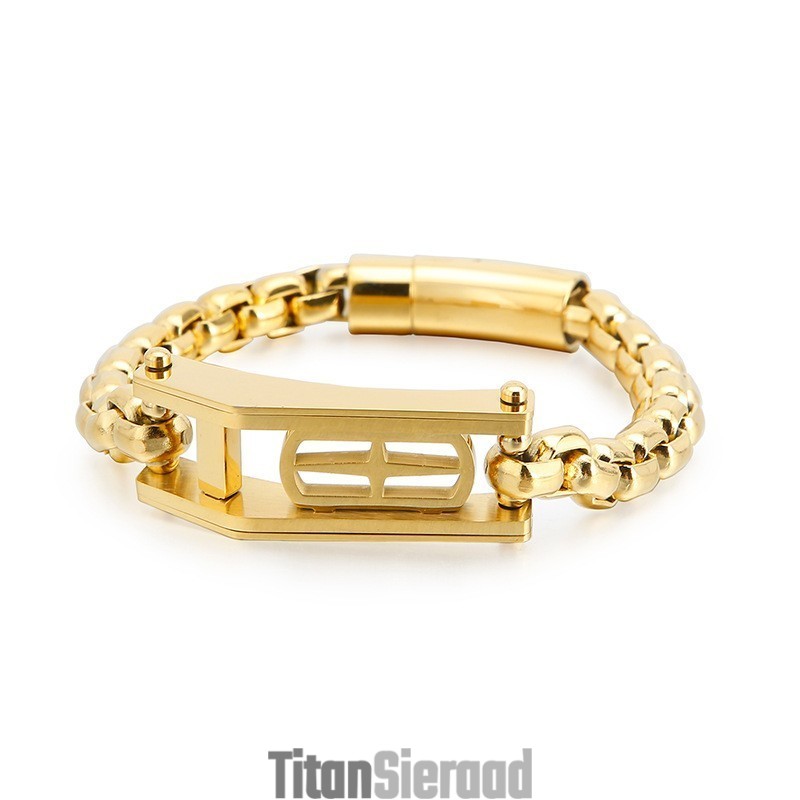 Rock Hip-Hop Cross Hollow Square Titanium Armband Voor Heren Rock Hip-Hop Cross Hollow Square Titanium Armband Voor Heren