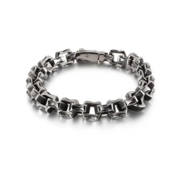 Onregelmatige Vierkante Titanium Armband Voor Heren