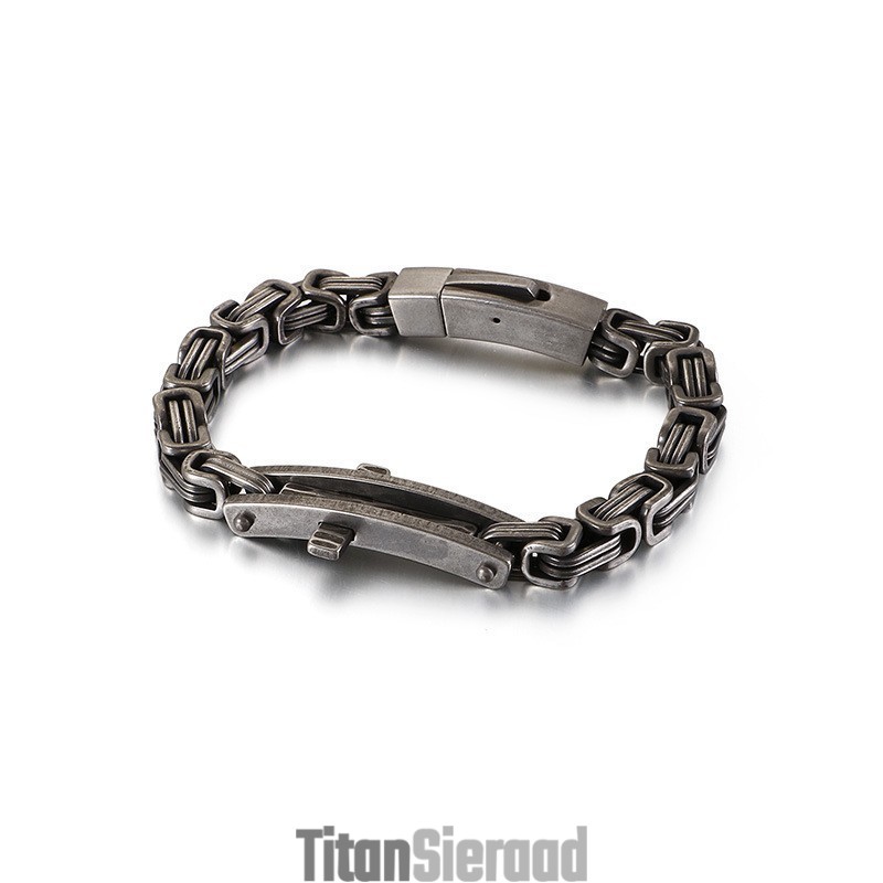 Titanium Armband Met Gebogen Kruis Voor Heren Titanium Armband Met Gebogen Kruis Voor Heren