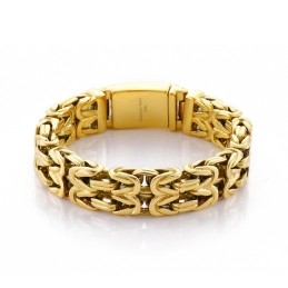 V-Vormige Holle Titanium Herenarmband
