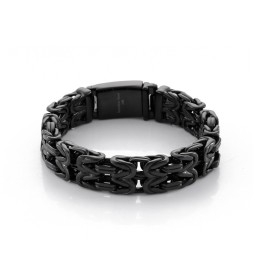 V-Vormige Holle Titanium Herenarmband