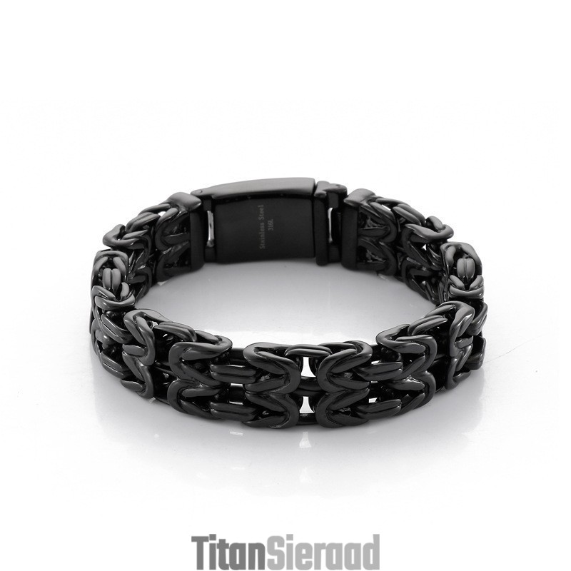 V-Vormige Holle Titanium Herenarmband V-Vormige Holle Titanium Herenarmband