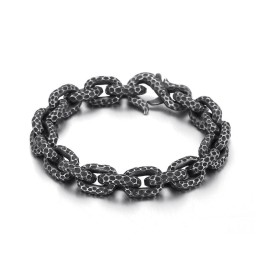 Mode Polka Dot Titanium Armband Voor Heren