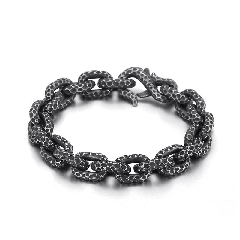 Mode Polka Dot Titanium Armband Voor Heren Mode Polka Dot Titanium Armband Voor Heren