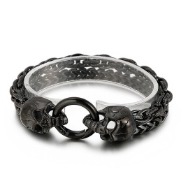 Coole, Modieuze, Chique Stijl Schedel Titanium Herenarmband Accessoires