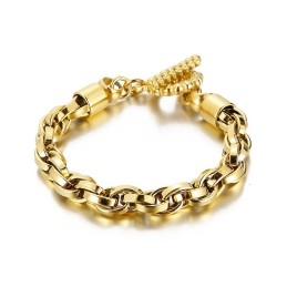 Coole Mode Schedelsluiting Titanium Armband Voor Heren