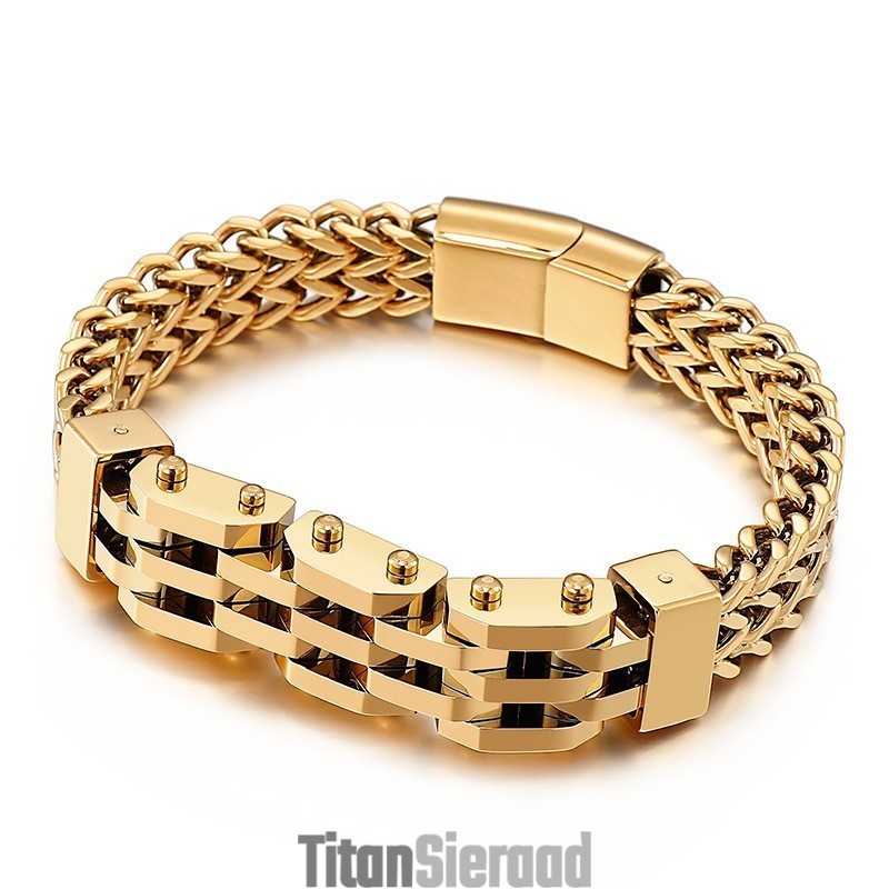 Dubbellaagse Dubbele Rij Titanium Armband Voor Heren Dubbellaagse Dubbele Rij Titanium Armband Voor Heren