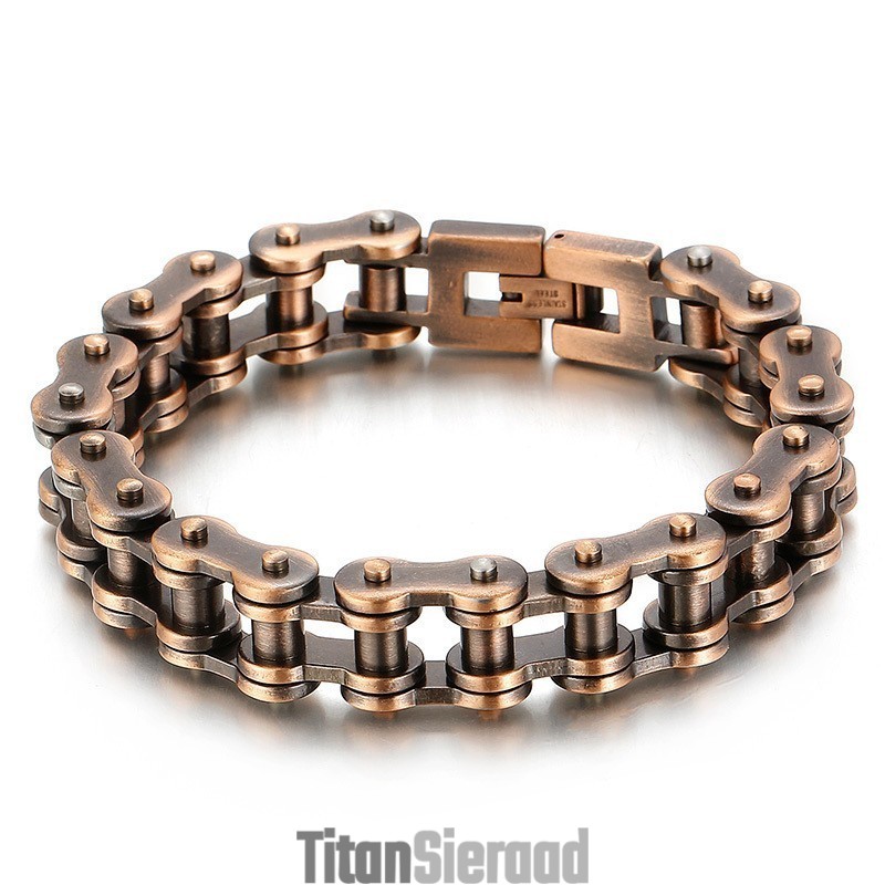 Coole Rock Bike Titanium Armband Voor Heren