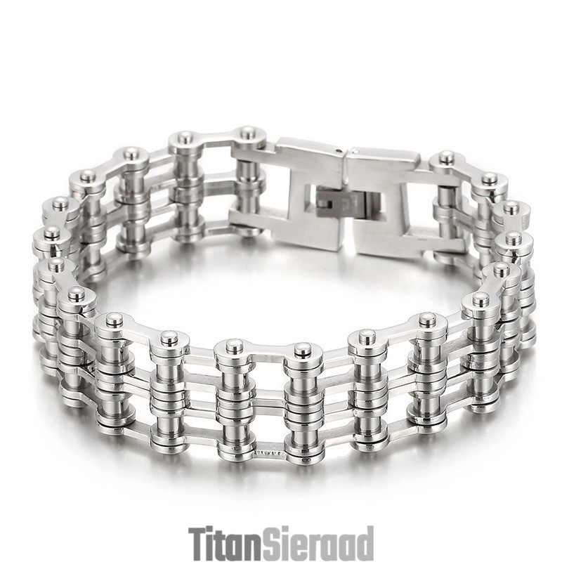 Mode Cool Chic Stijl Biker Titanium Heren Mode Cool Chic Stijl Biker Titanium Heren